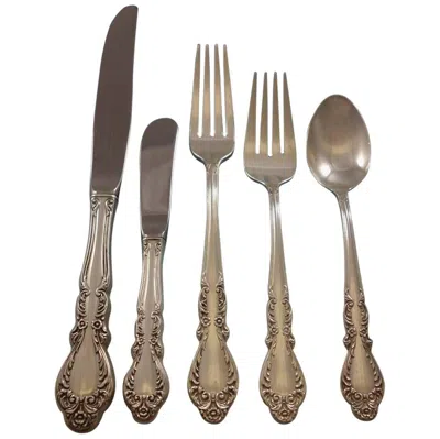 Pre-owned International Silver Old Charleston By International Sterling Silver Flatware Set Service 31 Pcs In Brown