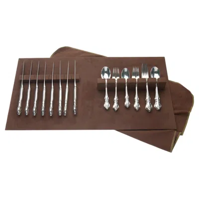 Pre-owned International Silver Orleans Silverplate On Felt Tray Service For 8