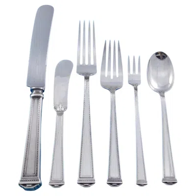 Pre-owned International Silver Pantheon By International Sterling Silver Flatware Set For 12 Service 78 Pcs