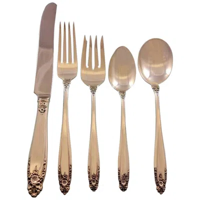 Pre-owned International Silver Prelude By International Sterling Silver Flatware Service Set Of 30 Pieces In Sand