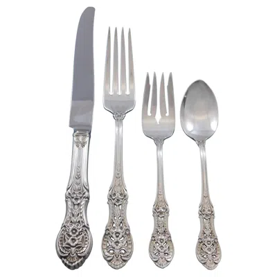 Pre-owned International Silver Primrose By International Sterling Silver Flatware Set 8 Dinner Service 41 Pcs In Yellow