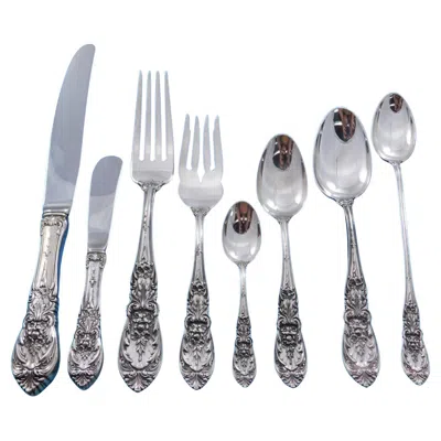 Pre-owned International Silver Richelieu By International Sterling Silver Flatware Set Service 108 Pcs Dinner