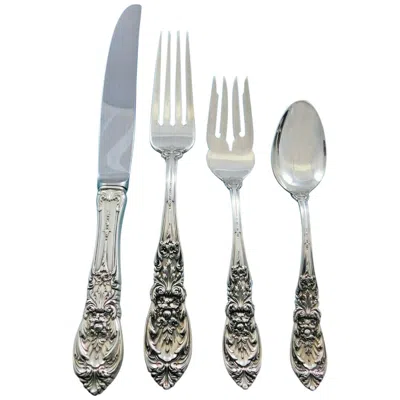 Pre-owned International Silver Richelieu By International Sterling Silver Flatware Set Service 56 Pcs Dinner