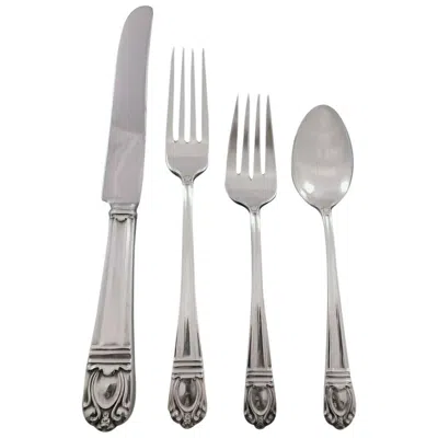 Pre-owned International Silver Sonja By International Sterling Silver Flatware Set 12 Service 52 Pieces