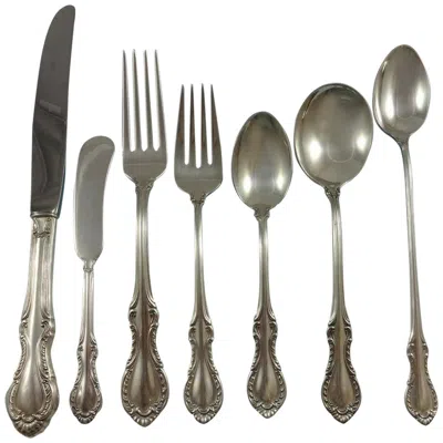 Pre-owned International Silver Southern Colonial By International Sterling Silver Flatware Service 12 Set 94 Pc