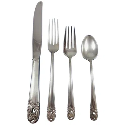 Pre-owned International Silver Spring Glory By International Sterling Silver Flatware Service Set 36 Pieces