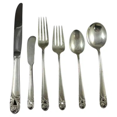 Pre-owned International Silver Spring Glory By International Sterling Silver Flatware Service Set 50 Piece Set
