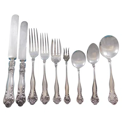 Pre-owned International Silver Stratford By International Sterling Silver Flatware Set For 12 Service 108 Pcs