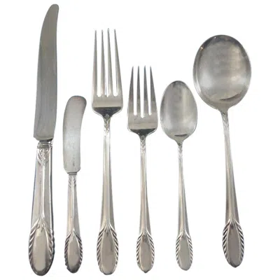 Pre-owned International Silver Trousseau By International Sterling Silver Flatware Service Set Dinner 77 Pieces