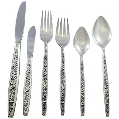 Pre-owned International Silver Valencia By International Sterling Silver Flatware Set For 12 Service 72 Pieces