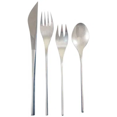 Pre-owned International Silver Vision By International Sterling Silver Flatware Set Service 24 Pieces