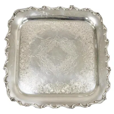 Pre-owned International Silver Webster Wilcox  7228 Joanne Square Serving Platter Tray