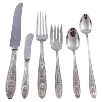 Pre-owned International Silver Wedgwood By International Sterling Silver Flatware Service For 8 Dinner 51 Pcs