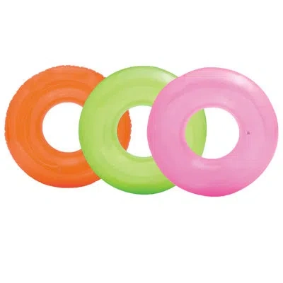 Intex 0.10' X 2.6' Plastic Inflatable Pool In Green,orange,pink