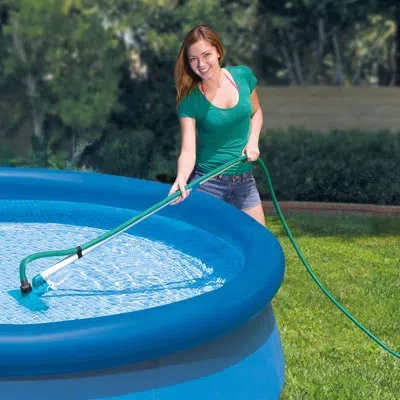 Intex 10 Ft Pool W/cleaning Kit, Pool Cover And Pool Filters (6pack) In Gray