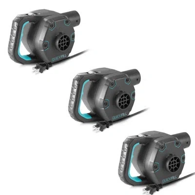 Intex 120 Volt Ac Electric 38.9 Cfm Inflatable Float & Air Bed Pump In Black