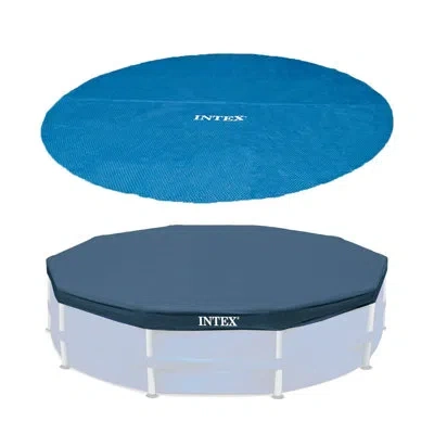 Intex 1.22' X 15' Aluminum Frame Set Pool In Blue