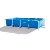 Intex 14ft X 33in Rectangular Above Ground Backyard Swimming Pool With Filter In Blue