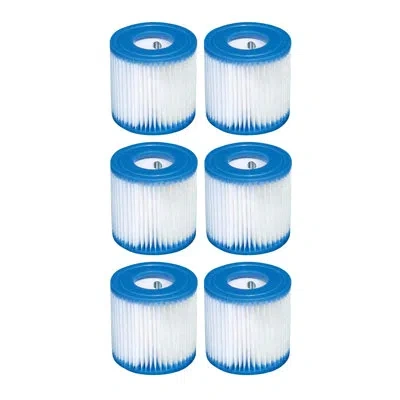 Intex 29007e Type H Easy Set Filter Cartridge Replacement For Pools In Blue