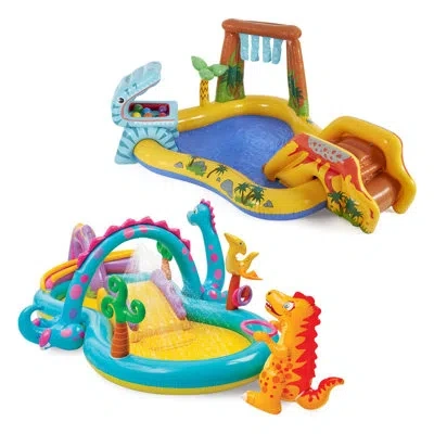 Intex 3.66ft X 10.92ft X 7.5ft  Plastic Inflatable Pool In Multi