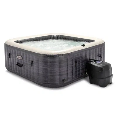 Intex 6 - Person 140 - Jet Vinyl Inflatable Hot Tub In Gray