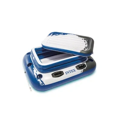 Intex 72 Can Inflatable Mega Chill Ii Cooler In Blue