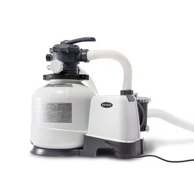 Intex Above Ground Pool Sand Filter Pump Bundled With Replacement Hose (2 Pack) In Blue