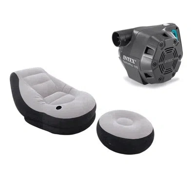 Intex Armless Chaise Lounge In Gray