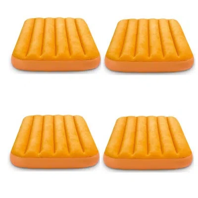 Intex Cozy Kidz Bright And Fun Inflatable 7" Air Mattress In Orange