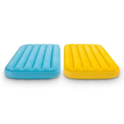 Intex Cozy Kidz Bright And Fun Inflatable 7" Air Mattress In Orange Or Yello