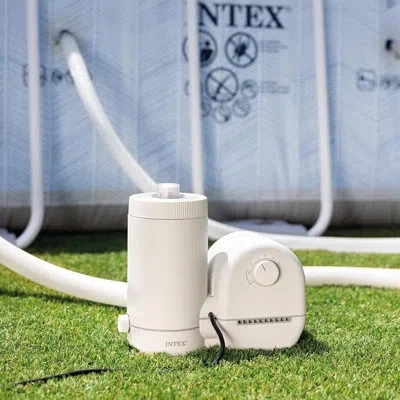 Intex : Krystal Clear: Cartridge Filter Pump - C1500 - Above Ground Pool Maintenance, Cfci, Hydroaeration  In White