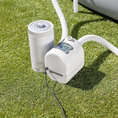 Intex : Krystal Clear: Cartridge Filter Pump - C2500 - Above Ground Pool Maintenance, Gfci, Hydroaeration  In White
