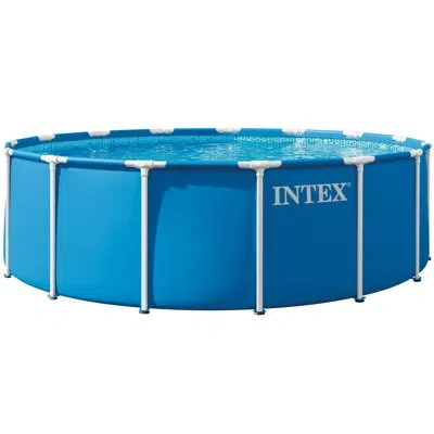 Intex Metal Frame Pool Set: 15' X 48" In Blue
