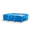 Intex New  Rectangular Frame Above Ground Swimming Pool In Blue