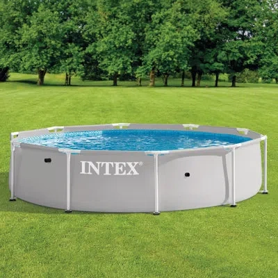 Intex Prism Frame Pool Set - 10'x30" In Grey