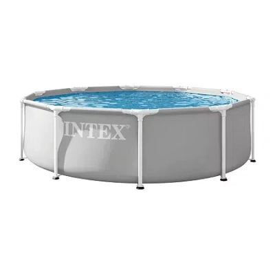 Intex Prism Premium Pl Set Above Ground Pool In Gray