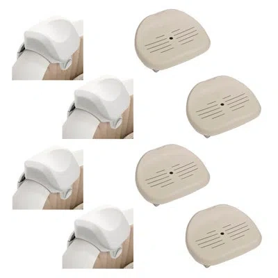 Intex Pure Spa Foam Headrest &  Hot Tub Seat In Beige