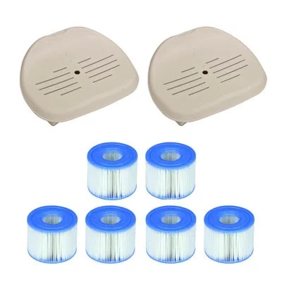 Intex Pure Spa Hot Tub Seat Accessory & Type S1 Filters In Tan