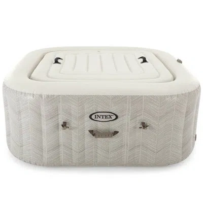 Intex Purespa: Chevron Deluxe Hot Tub - 4 Person In Brown