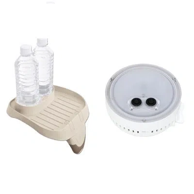 Intex Purespa  Multi-colored Led Light For A Hot Tub Cup Holder & Tray Accessory In White