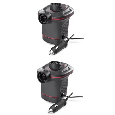 Intex Quick-fill Dc Car External Electric Air Pump In Black