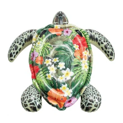 Intex Realistic Seaturtle 75 X 67" Inflatable Water Float, Kids Ages 3+ In Multi