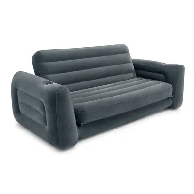 Intex Sleeper Sofa Air Mattress In Charcoal Gray