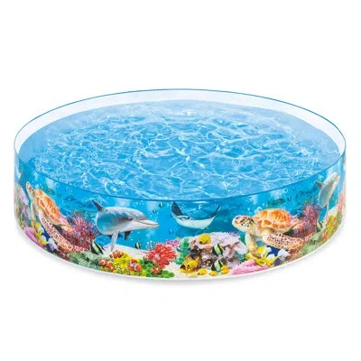 Intex Snapset Kiddie 8 X 8 Foot Instant Swimming Pool, Deep Sea Blue In Multicolor