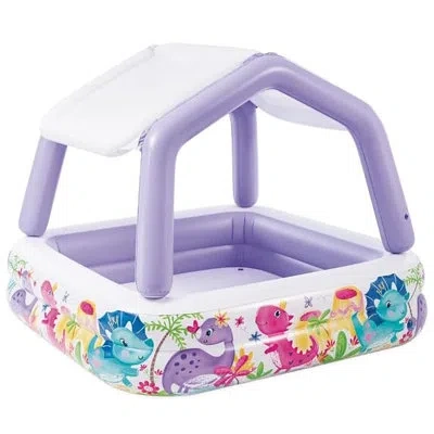 Intex Sun Shade Pool For Ages 2+ – Kid-friendly Pool With Shade For Outdoor Fun In Multi