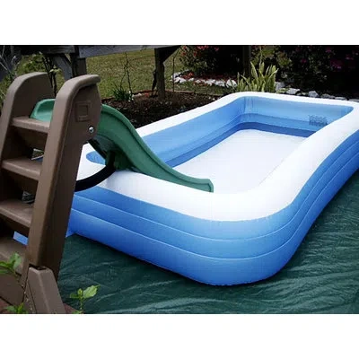 Intex Swim Center 72in X 120in X 22in Family Backyard Inflatable Swimming Pool