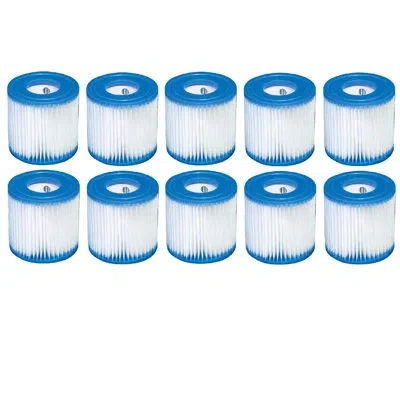 Intex Type H Easy Set Filter Cartridge Replacement For Swimming Pools In White