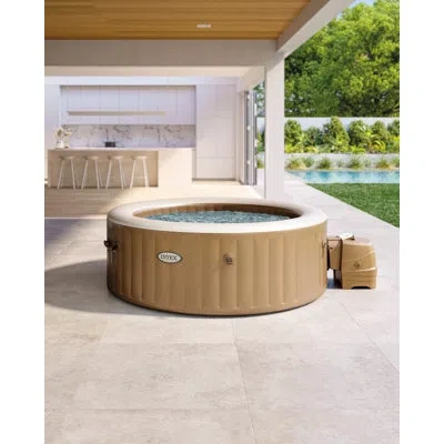 Intex Vinyl Inflatable Pool In White;beige