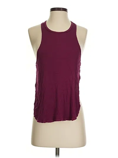 Pre-owned Intimately By Free People Active Tank Top In Burgundy