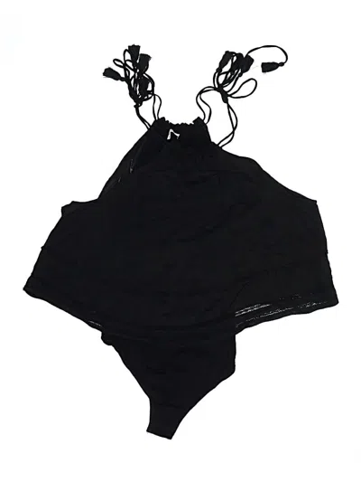 Pre-owned Intimately By Free People Bodysuit In Black